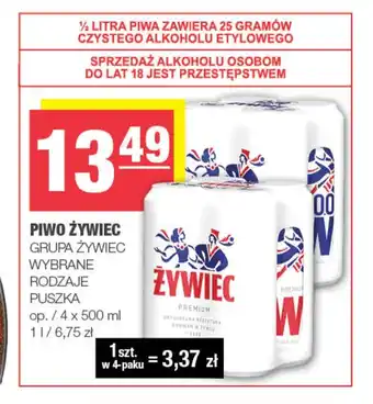 EuroSPAR Piwo Żywiec oferta