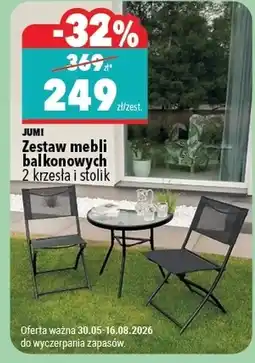 Biedronka Zestaw mebli balkonowych Jumi oferta