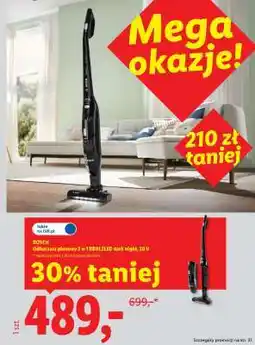 Lidl BOSCH Odkurzacz pionowy 2 w 1 BBH2L1LED dark night, 20 V oferta