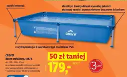 Lidl CRIVIT Basen stelażowy, 1287 L oferta