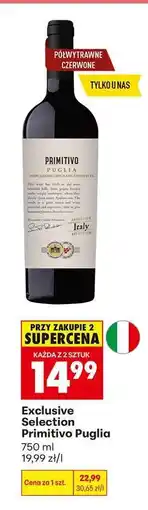 Biedronka Exclusive Selection Primitivo Puglia oferta
