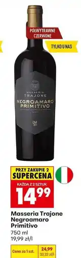 Biedronka Masseria Trajone Negroamaro Primitivo oferta