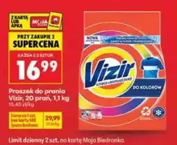 Biedronka Proszek do prania Vizir 20 prań 1,1 kg oferta