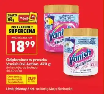 Biedronka Vanish Oxi Action oferta
