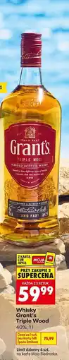 Biedronka WHISKY GRANT'S TRIPLE WOOD 40%, 1 l oferta