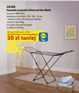 Lidl VILEDA Suszarka na pranie Universal One Black oferta