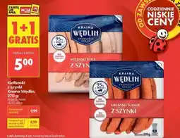 Biedronka Kiełbaski z szynki Kraina Wędlin, 270 g oferta
