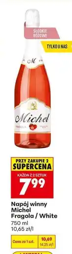 Biedronka Napój winny Michel Fragola / White oferta