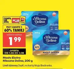 Biedronka Masło Ekstra Mleczna Dolina 200 g oferta