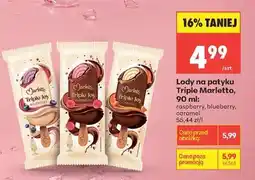 Biedronka Lody na patyku Triple Marletto 90 ml oferta