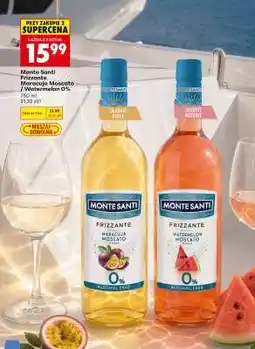 Biedronka Monte Santi Frizzante Maracuja Moscato / Watermelon 0% oferta
