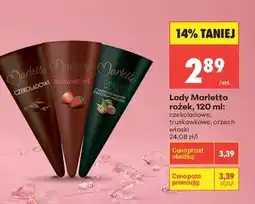 Biedronka Lody Marletto rożek 120 ml oferta