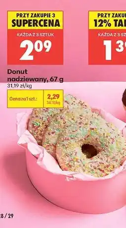 Biedronka Donut nadziewany, 67 g oferta