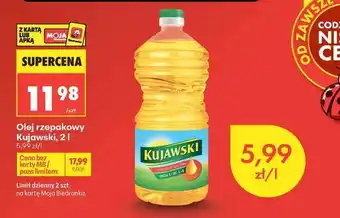 Biedronka Olej rzepakowy Kujawski, 2 l oferta