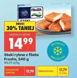 Biedronka Steki rybne z fileta Frosta 340 g oferta