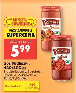 Biedronka Sos Pudliszki, 480-500 g oferta