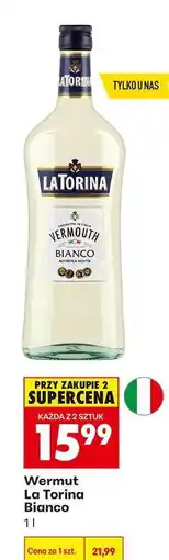 Biedronka Wermut La Torina Bianco oferta