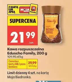 Biedronka Kawa rozpuszczalna Eduscho Family, 200 g oferta