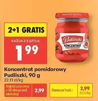 Biedronka Koncentrat pomidorowy Pudliszki, 90 g oferta