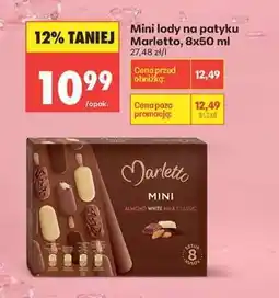 Biedronka Mini lody na patyku Marletto , 8x50 ml oferta