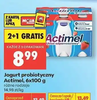Biedronka Jogurt probiotyczny Actimel, 6x100 g oferta