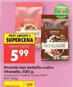 Biedronka Granola bez dodatku cukru Vitanella, 300 g oferta