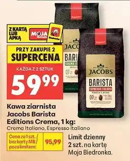 Biedronka Jacobs Barista Editions Crema, 1 kg oferta