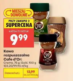 Biedronka Kawa rozpuszczalna Cafe d'Or oferta