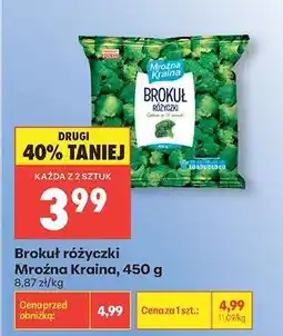 Biedronka Brokuł różyczki Mroźna Kraina, 450 g oferta