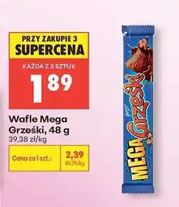Biedronka WAFLE MEGA GRZEŚKI, 48 G oferta