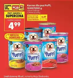 Biedronka Karma dla psa Puffi, 1240/1250 g oferta