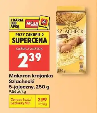 Biedronka Makaron krajanka Szlachecki 5-jajeczny, 250 g oferta
