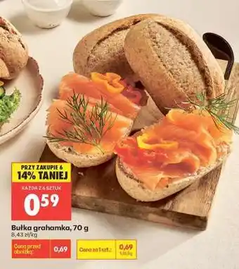 Biedronka bułka grahamka 70 g oferta