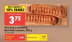 Biedronka Hot dog z parówką Berlinką i sosem , 120 g oferta