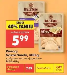 Biedronka Pierogi Nasze Smaki, 400 g oferta