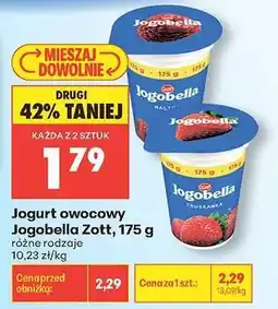 Biedronka Jogurt owocowy Jogobella Zott 175 g oferta