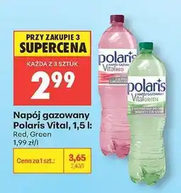 Biedronka Napój gazowany Polaris Vital, 1,5 l oferta