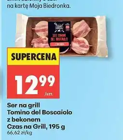 Biedronka Ser na grill Tomino del Boscaiolo z bekonem oferta