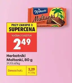 Biedronka Herbatniki Maltanki 80 g oferta