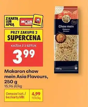 Biedronka Makaron chow mein Asia Flavours, 250 g oferta