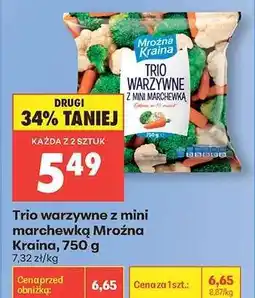 Biedronka Trio warzywne z mini marchewką Mroźna Kraina 750 g oferta