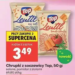 Biedronka Chrupki z soczewicy Top, 50 g oferta