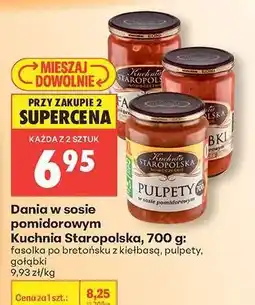 Biedronka Dania w sosie pomidorowym Kuchnia Staropolska, 700 g oferta