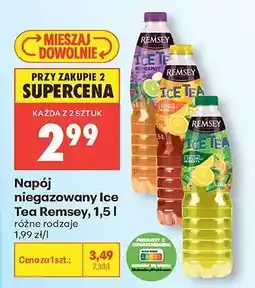 Biedronka Napój niegazowany Ice Tea Remsey, 1,5 l oferta