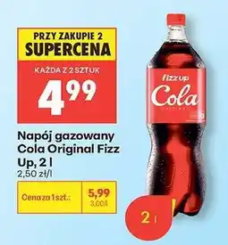 Biedronka Napój gazowany Cola Original Fizz Up, 2 l oferta