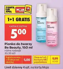 Biedronka Pianka do twarzy Be Beauty, 150 ml oferta