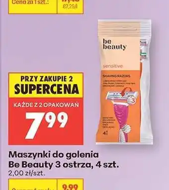 Biedronka Maszynki do golenia Be Beauty 3 ostrza, 4 szt oferta