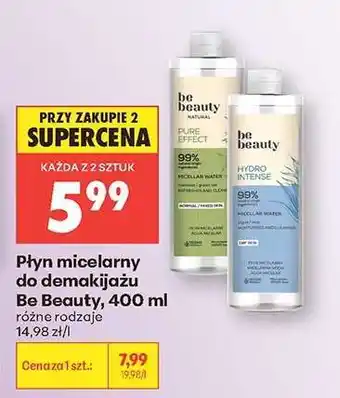 Biedronka Płyn micelarny do demakijażu Be Beauty, 400 ml oferta