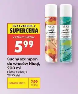 Biedronka Suchy szampon do włosów Niuqi 200 ml oferta