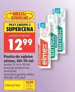 Biedronka Pasta do zębów elmex, 50/75 ml oferta